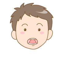 舌で歯を押す